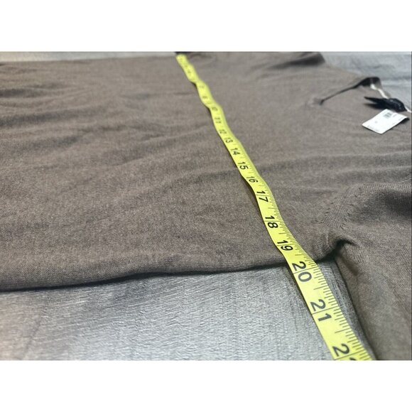 J Ferrar Sweater Mens Small Pullover Lightweight V neck Tan Heather Knit Y2K NEW - Picture 6 of 10